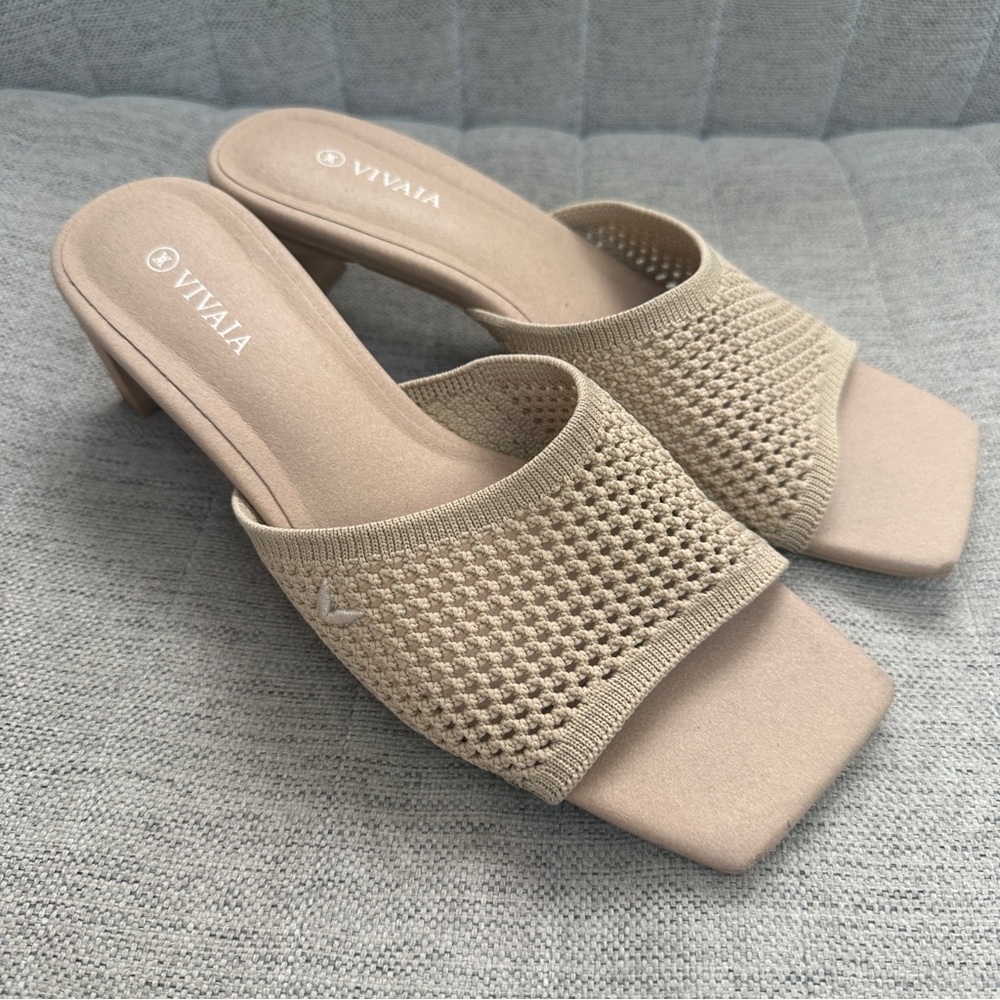 Vivaia Square-Toe Block Heel Slide (Juliet) - size 38 - Picture 5 of 11